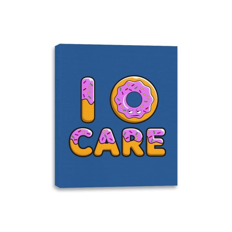 I Donut Care - Canvas Wraps Canvas Wraps RIPT Apparel 8x10 / Royal