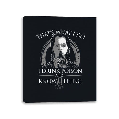 I Drink Poison - Canvas Wraps Canvas Wraps RIPT Apparel 11x14 / Black
