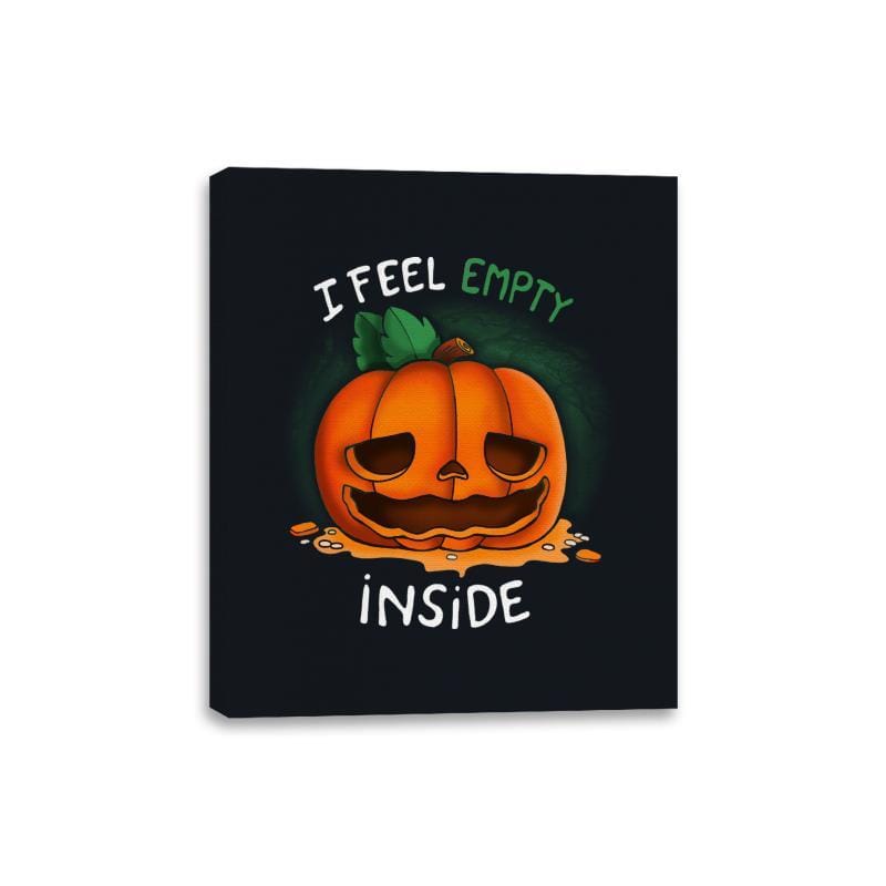 I Feel Empty Inside - Canvas Wraps Canvas Wraps RIPT Apparel 8x10 / Black