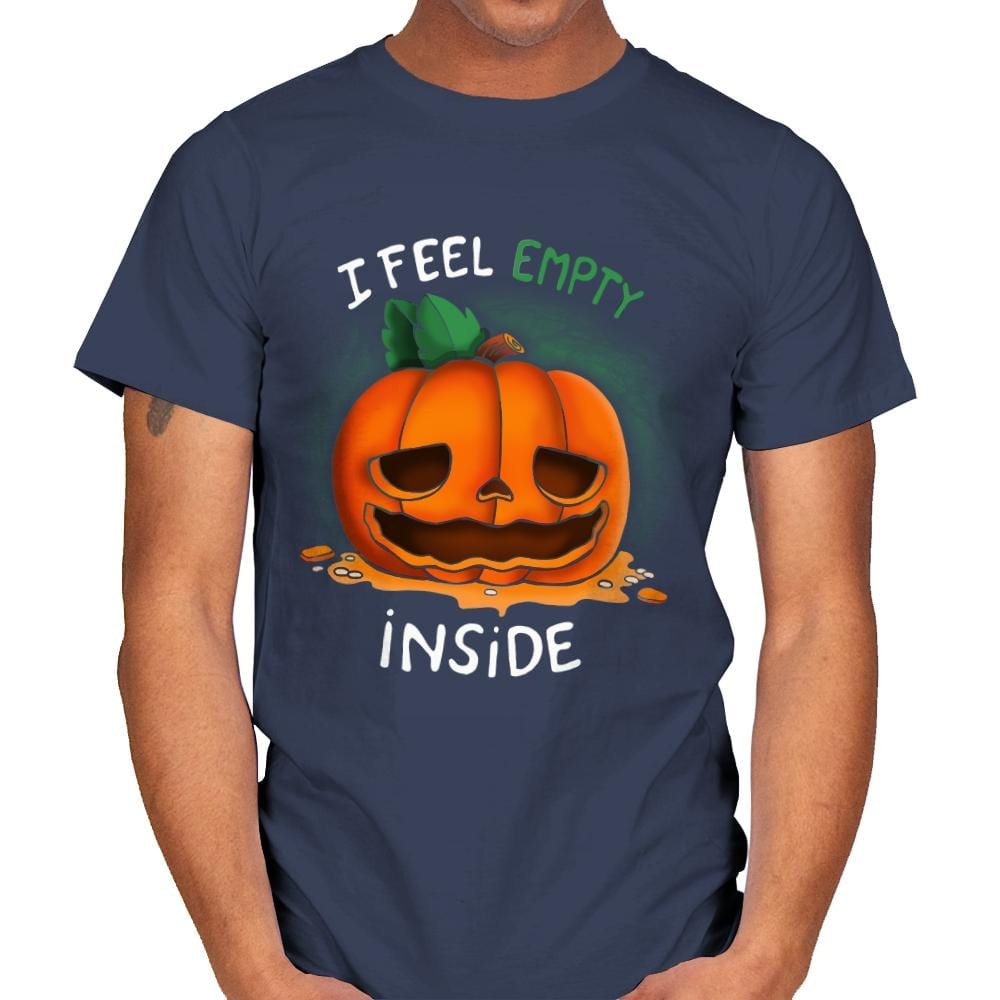 I Feel Empty Inside - Mens T-Shirts RIPT Apparel Small / Navy