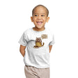 I Find my Lack of Food Disturbing - Youth T-Shirts RIPT Apparel X-small / White