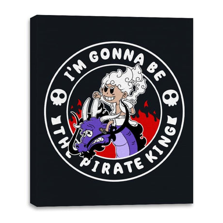 I Gonna Be The Pirate King - Canvas Wraps Canvas Wraps RIPT Apparel 16x20 / Black