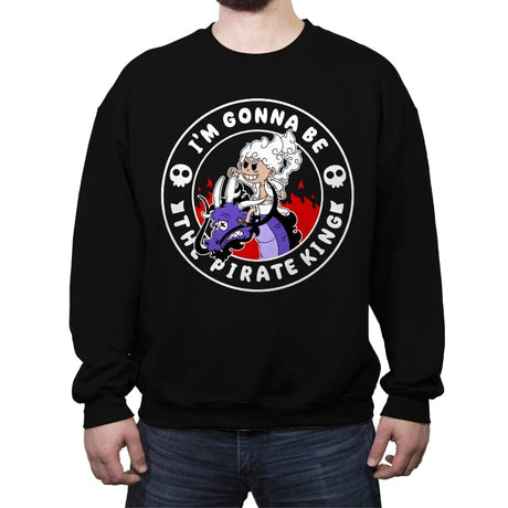 I Gonna Be The Pirate King - Crew Neck Sweatshirt Crew Neck Sweatshirt RIPT Apparel Small / Black