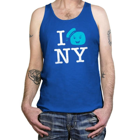 I Gozer New York Reprint - Tanktop Tanktop RIPT Apparel X-Small / True Royal