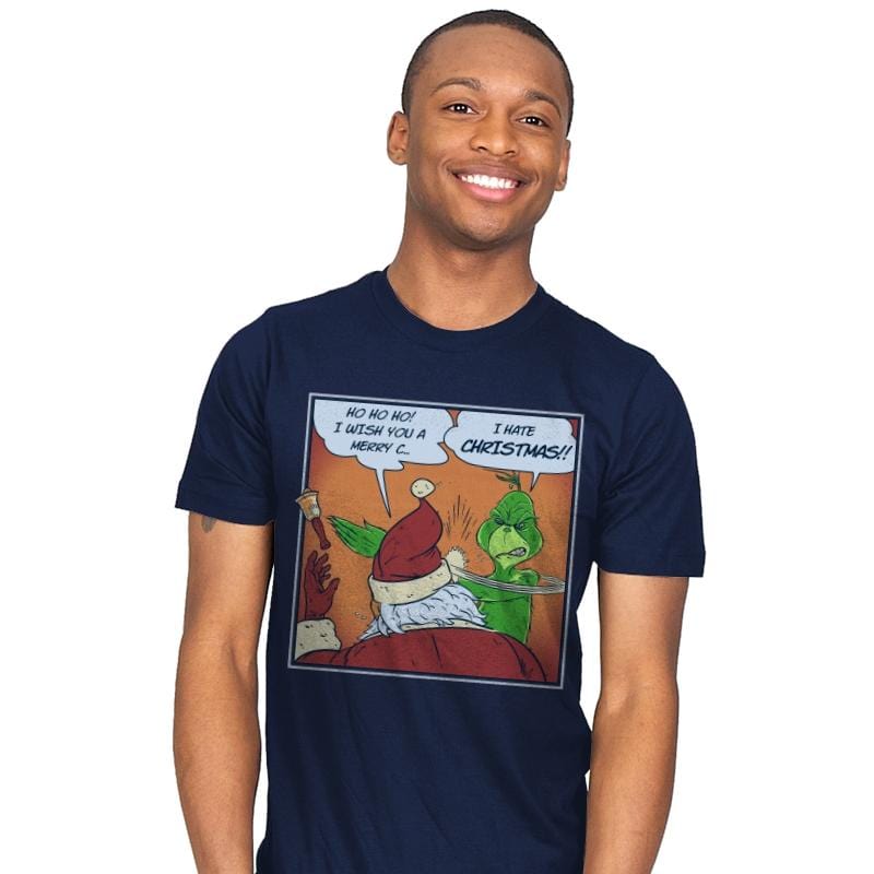I Hate Christmas! - Mens T-Shirts RIPT Apparel Small / Navy