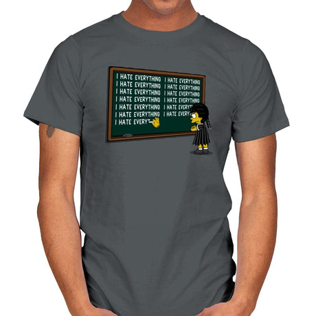 I Hate Everything - Mens T-Shirts RIPT Apparel Small / Charcoal