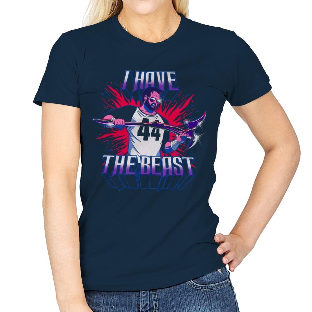 I Have The Beast - Womens T-Shirts RIPT Apparel Small / Navy