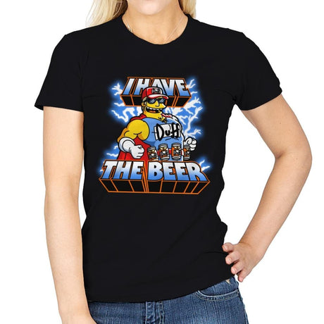 I have the Beer - Womens T-Shirts RIPT Apparel Small / Black