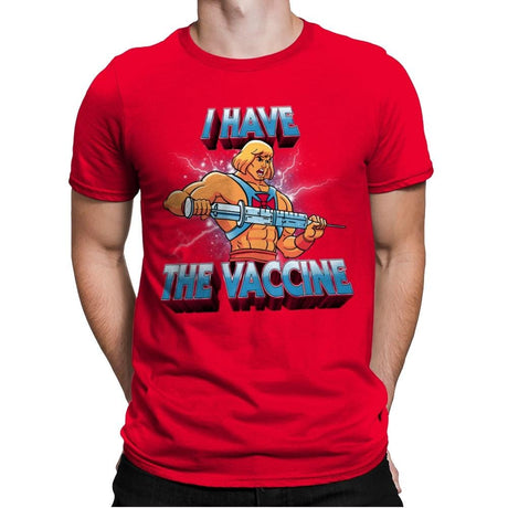 I have the vaccine - Mens Premium T-Shirts RIPT Apparel Small / Red