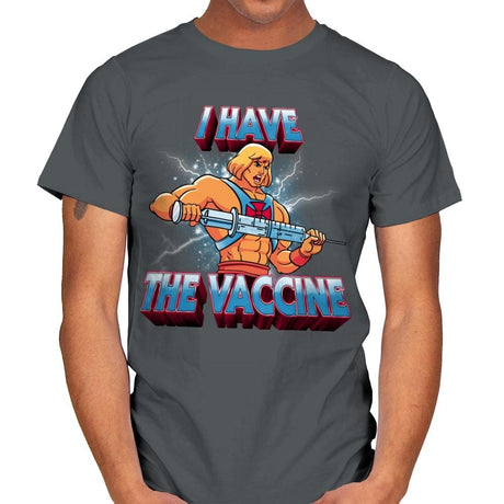 I have the vaccine - Mens T-Shirts RIPT Apparel Small / Charcoal