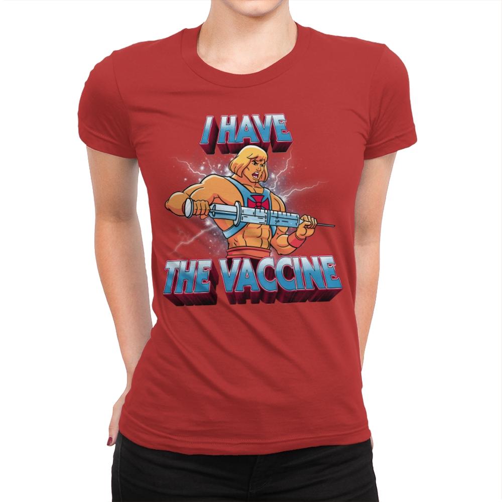 I have the vaccine - Womens Premium T-Shirts RIPT Apparel Small / Red