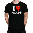 I Heart Nerds - Mens Premium T-Shirts RIPT Apparel Small / Black