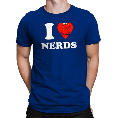 I Heart Nerds - Mens Premium T-Shirts RIPT Apparel Small / Royal