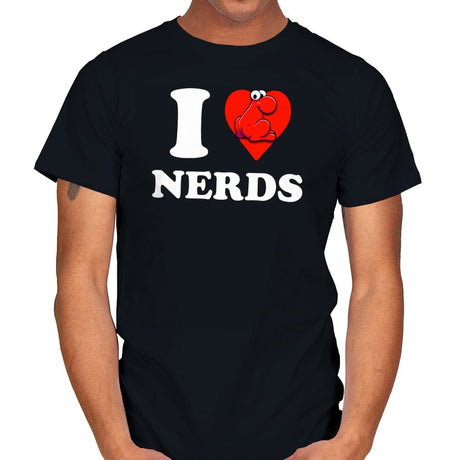 I Heart Nerds - Mens T-Shirts RIPT Apparel Small / Black