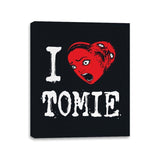 I (Heart) Tomie - Canvas Wraps Canvas Wraps RIPT Apparel 11x14 / Black