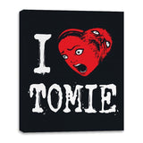 I (Heart) Tomie - Canvas Wraps Canvas Wraps RIPT Apparel 16x20 / Black