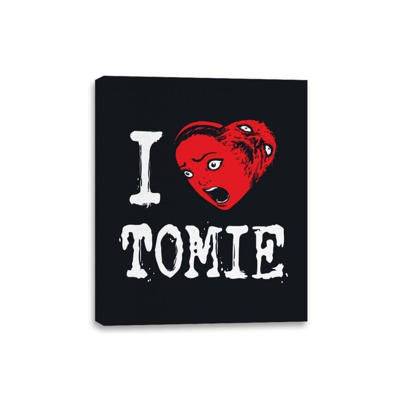 I (Heart) Tomie - Canvas Wraps Canvas Wraps RIPT Apparel 8x10 / Black