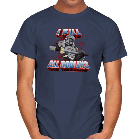 I kill all goblins - Mens T-Shirts RIPT Apparel Small / Navy