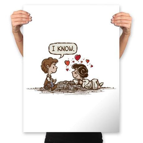 I Know. - Prints Posters RIPT Apparel 18x24 / White