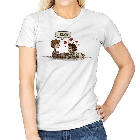 I Know. - Womens T-Shirts RIPT Apparel Small / White