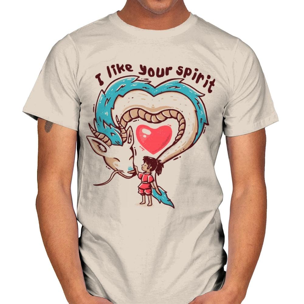 I Like Your Spirit - Mens T-Shirts RIPT Apparel Small / Natural