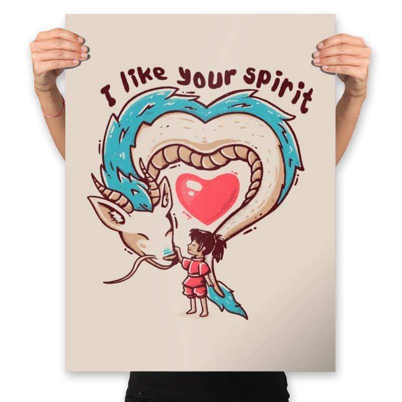 I Like Your Spirit - Prints Posters RIPT Apparel 18x24 / Natural