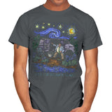 I Live in a Van Gogh - Best Seller - Mens T-Shirts RIPT Apparel Small / Charcoal