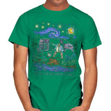 I Live in a Van Gogh - Best Seller - Mens T-Shirts RIPT Apparel Small / Kelly