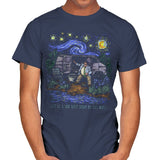 I Live in a Van Gogh - Best Seller - Mens T-Shirts RIPT Apparel Small / Navy