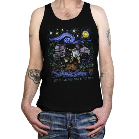I Live in a Van Gogh - Tanktop Tanktop RIPT Apparel X-Small / Black