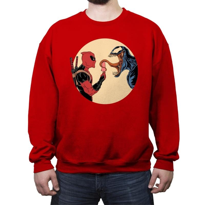 I'll Share - Crew Neck Sweatshirt Crew Neck Sweatshirt RIPT Apparel Small / Red