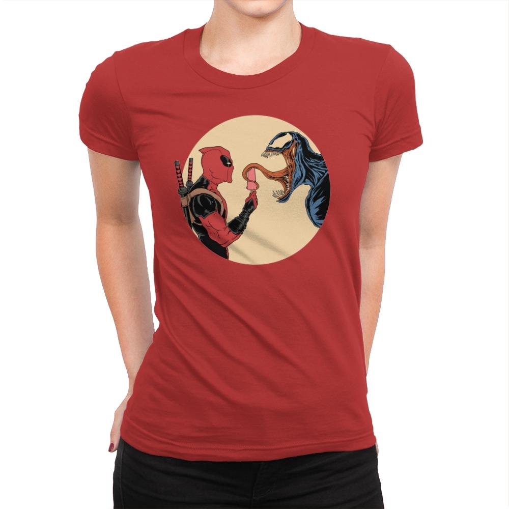 I'll Share - Womens Premium T-Shirts RIPT Apparel Small / Red