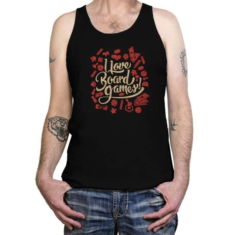 I Love Board Games - Tanktop Tanktop RIPT Apparel