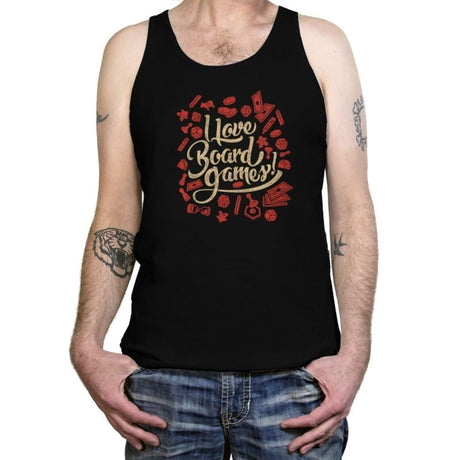 I Love Board Games - Tanktop Tanktop RIPT Apparel