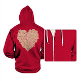 I Love Cats Heart - Hoodies Hoodies RIPT Apparel Small / Red