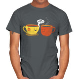 I Love Coffee Too - Mens T-Shirts RIPT Apparel Small / Charcoal