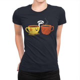 I Love Coffee Too - Womens Premium T-Shirts RIPT Apparel Small / Midnight Navy