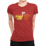 I Love Coffee Too - Womens Premium T-Shirts RIPT Apparel Small / Red