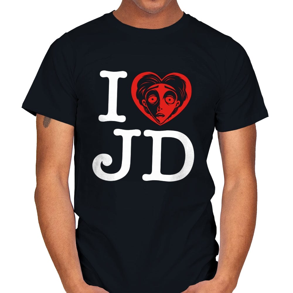 I Love JD - Mens T-Shirts RIPT Apparel Small / Black