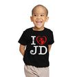 I Love JD - Youth T-Shirts RIPT Apparel X-small / Black