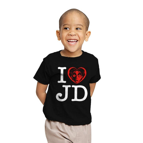 I Love JD - Youth T-Shirts RIPT Apparel X-small / Black