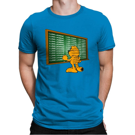 I Love Lasagna! - Mens Premium T-Shirts RIPT Apparel Small / Turqouise
