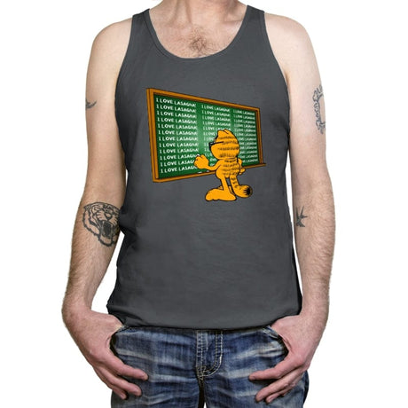 I Love Lasagna! - Tanktop Tanktop RIPT Apparel X-Small / Asphalt