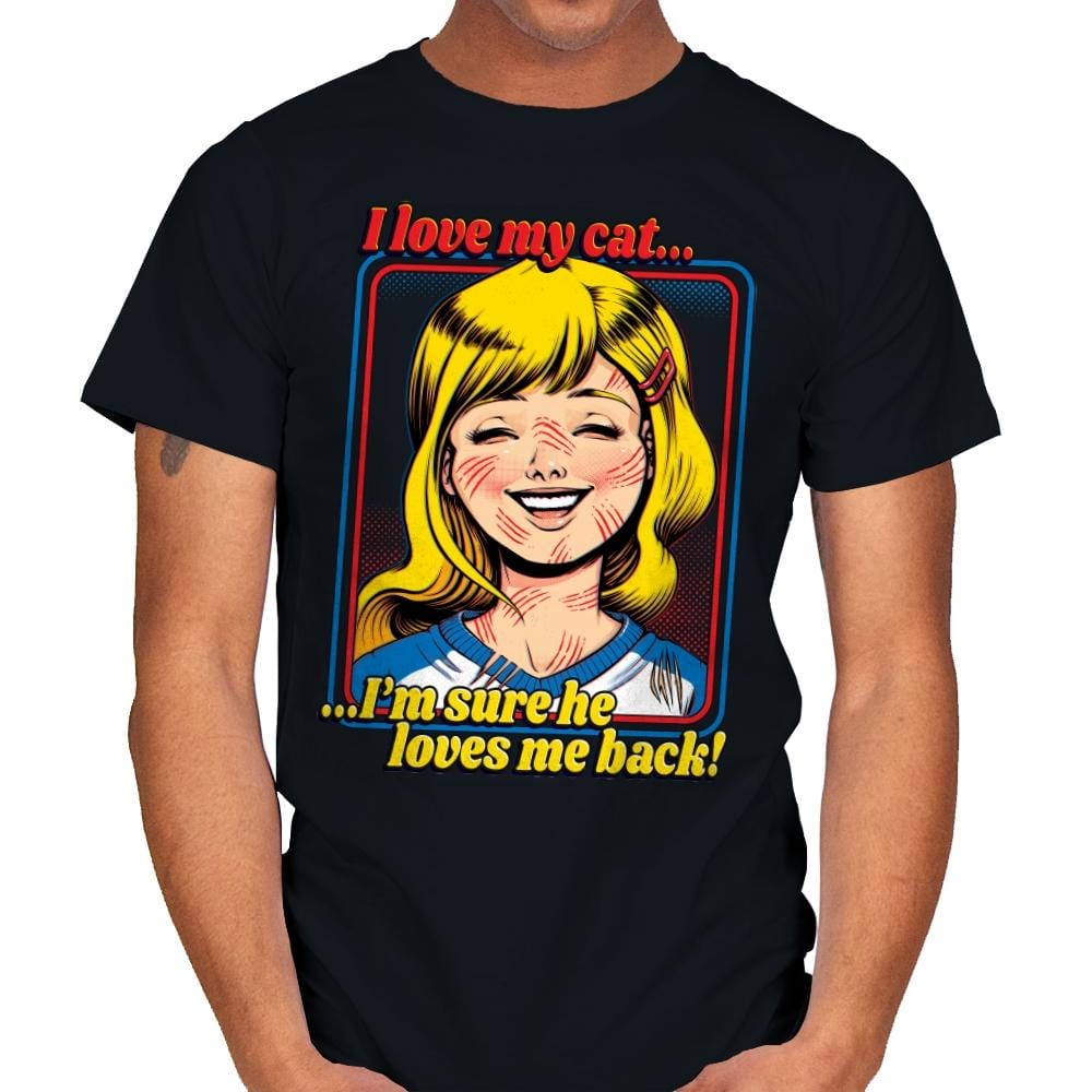 I Love My Cats - Mens T-Shirts RIPT Apparel Small / Black