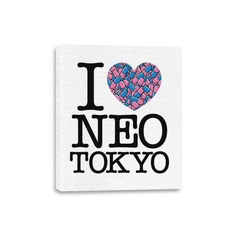I Love Neo Tokyo - Canvas Wraps Canvas Wraps RIPT Apparel 8x10 / White