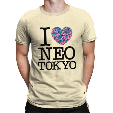I Love Neo Tokyo - Mens Premium T-Shirts RIPT Apparel Small / Natural