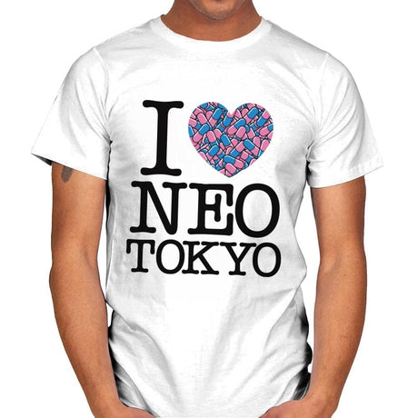 I Love Neo Tokyo - Mens T-Shirts RIPT Apparel Small / White