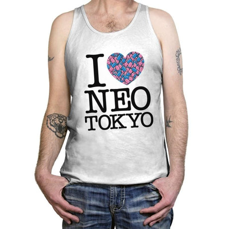 I Love Neo Tokyo - Tanktop Tanktop RIPT Apparel X-Small / White