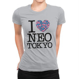 I Love Neo Tokyo - Womens Premium T-Shirts RIPT Apparel Small / Heather Grey
