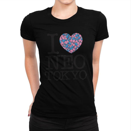 I Love Neo Tokyo - Womens Premium T-Shirts RIPT Apparel Small / Natural
